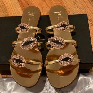 Giuseppe Zanotti Anya Bouche Sandal 40IT NIB